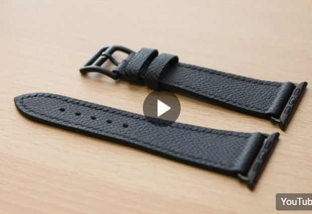 Выкройка кожаный ремешок для Apple Watch 45 мм с видео МК по сборке