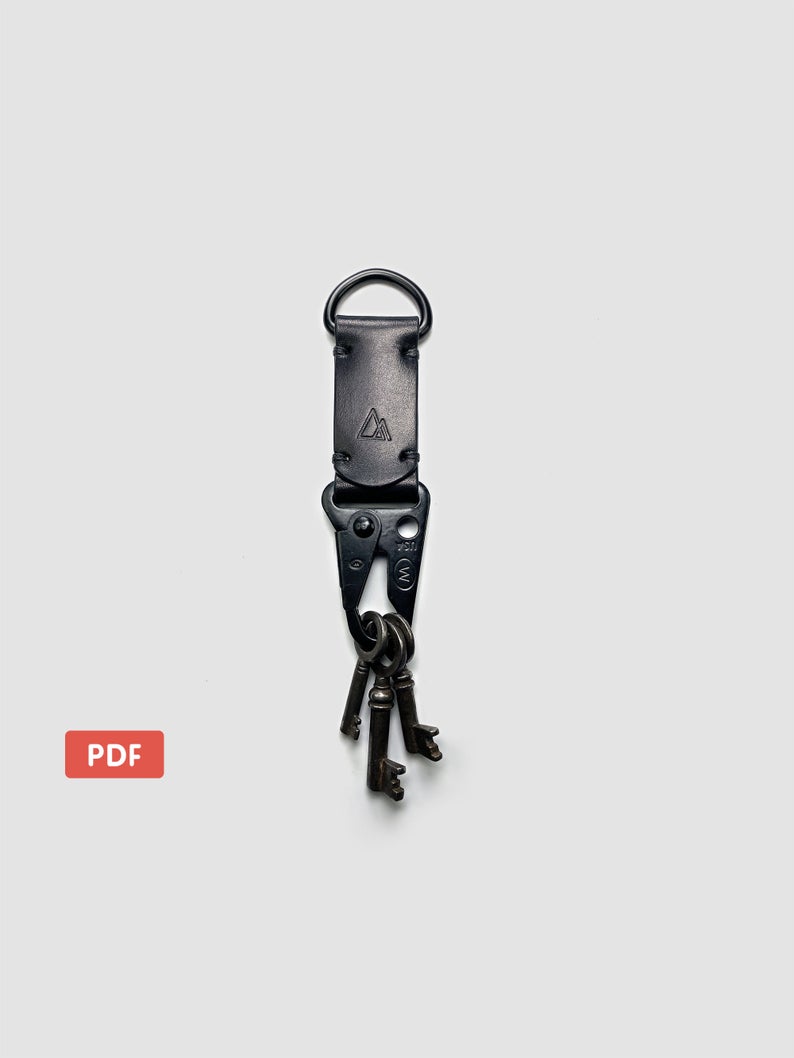 Выкройка кожаный брелок для ключей (keychain)
