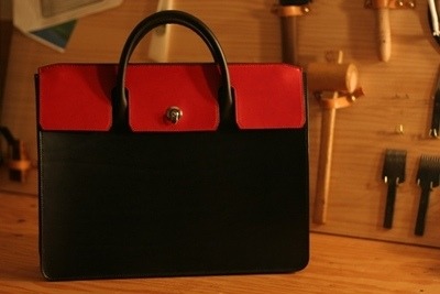 Выкройка небольшой портфель под документы (Briefcase bag)