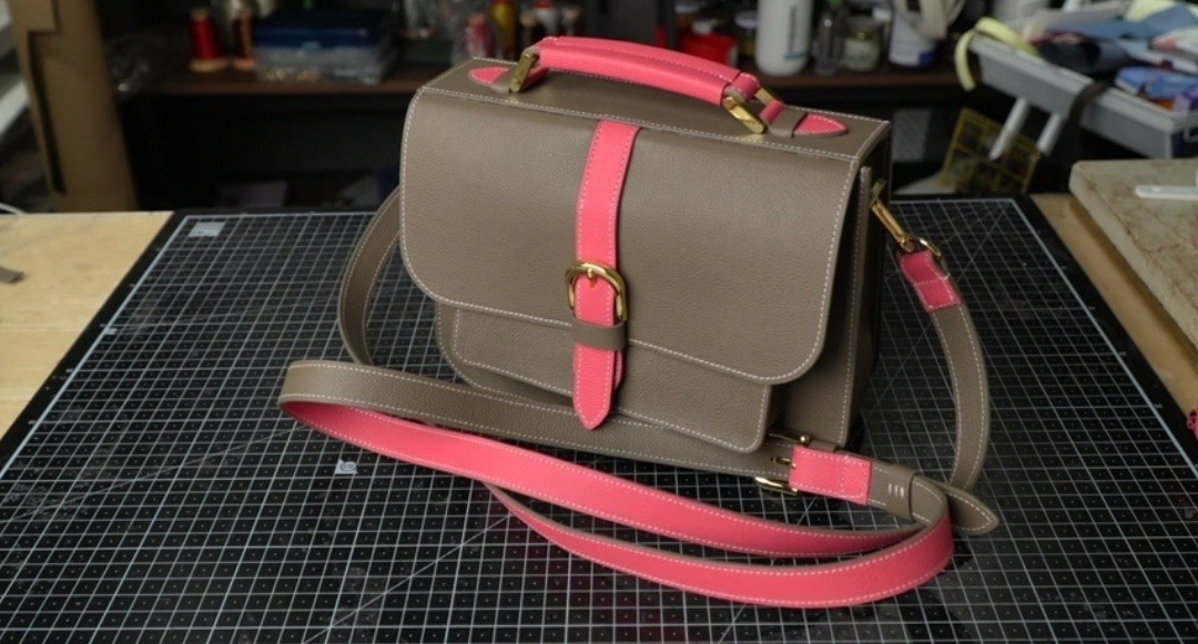 Выкройка женская кожаная сумочка кросс боди Satchel Bag (
