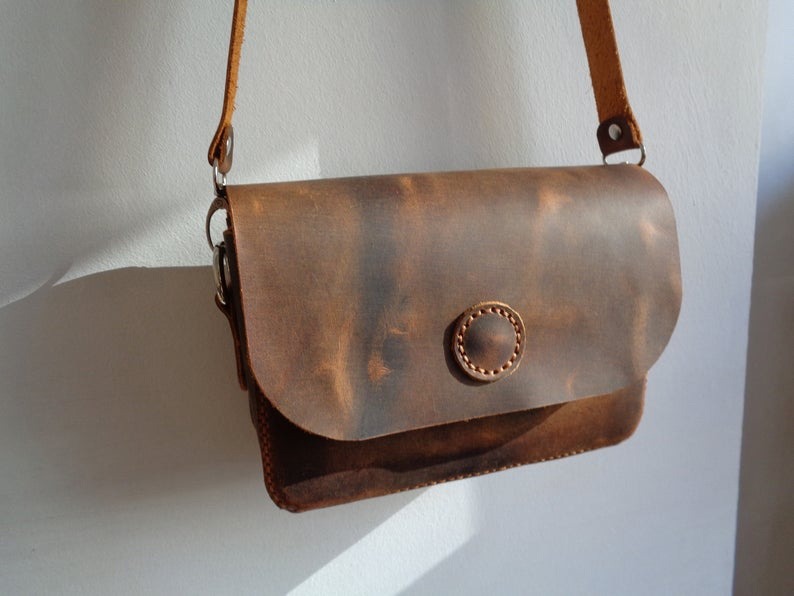 Кожаная сумка кросс боди — leather pattern PDF