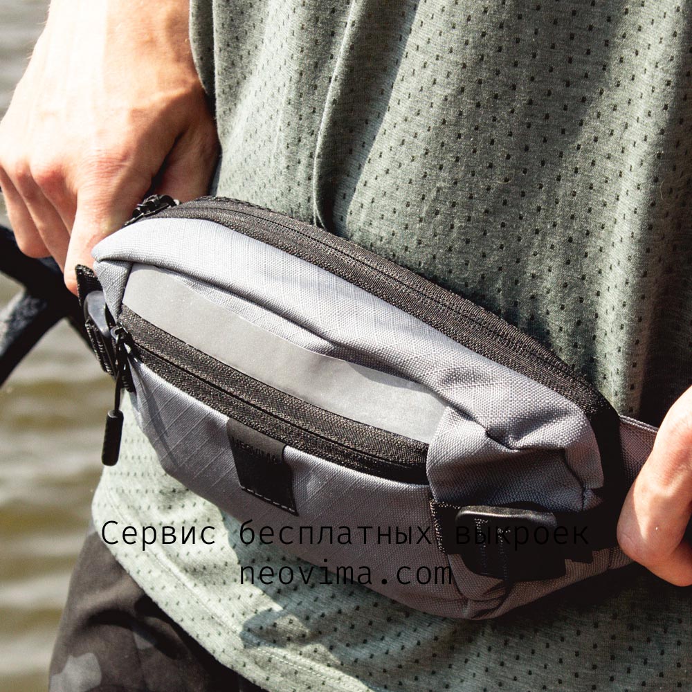 Выкройка тканевая (мягкая) поясная сумка Neotorpedo bag от Neovima