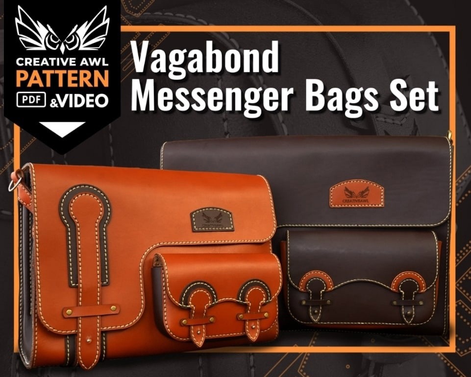 Выкройка кожаная сумка мессенджер (Messenger Bag)