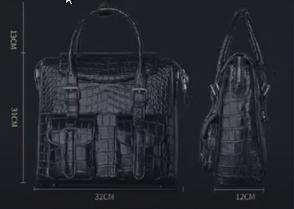 Выкройка кожаный портфель под документы